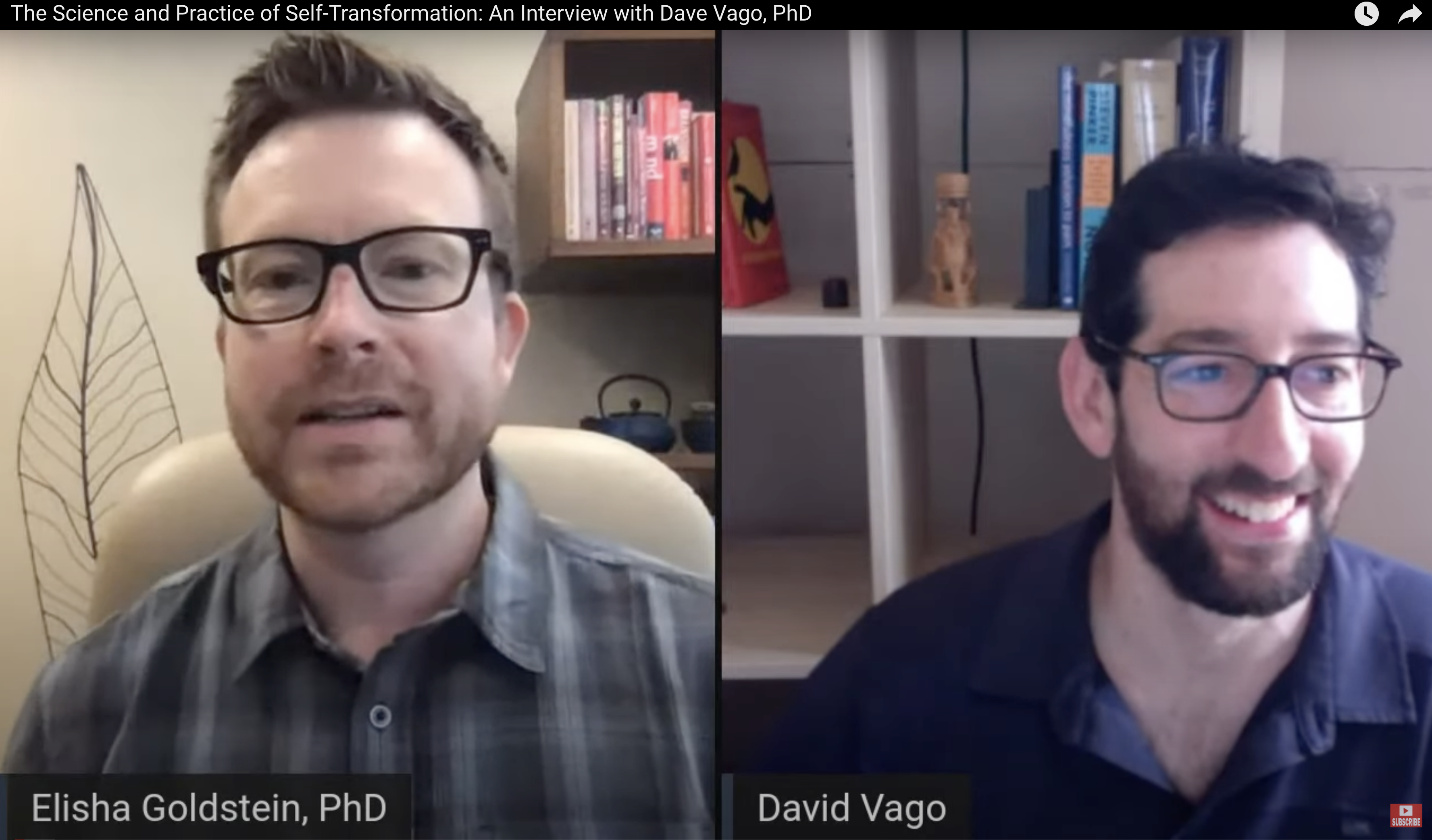 Dr. Vago speaks with Elisha Goldstein on the Science & Practice of Self-transformation